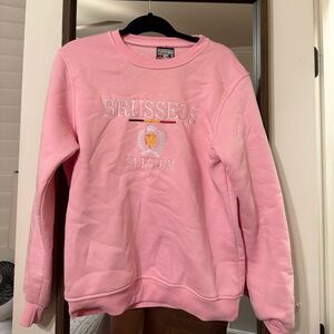 Pink Brussels Belgium Women's Sweater